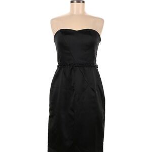 ABS Collection Strapless Black Dress in Excellent Condition. Size 6. Side Zipper
